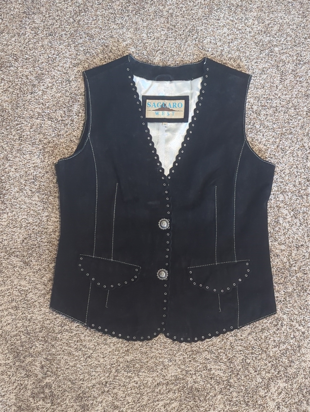 Saguaro West Western Suade Vest